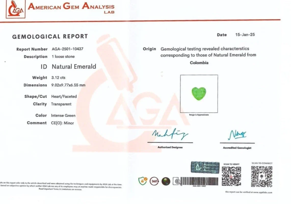 Gemological report