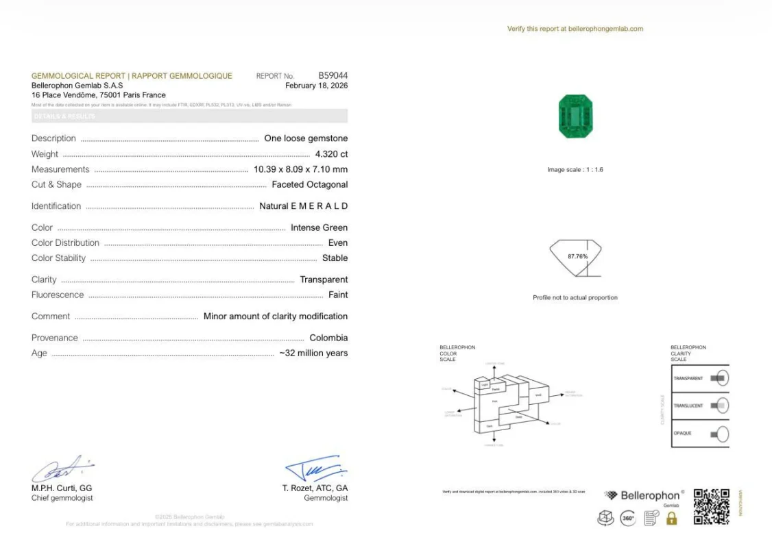 Gemological report