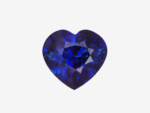 royal blue sapphire in heart shape 5.01 carats, sri lanka