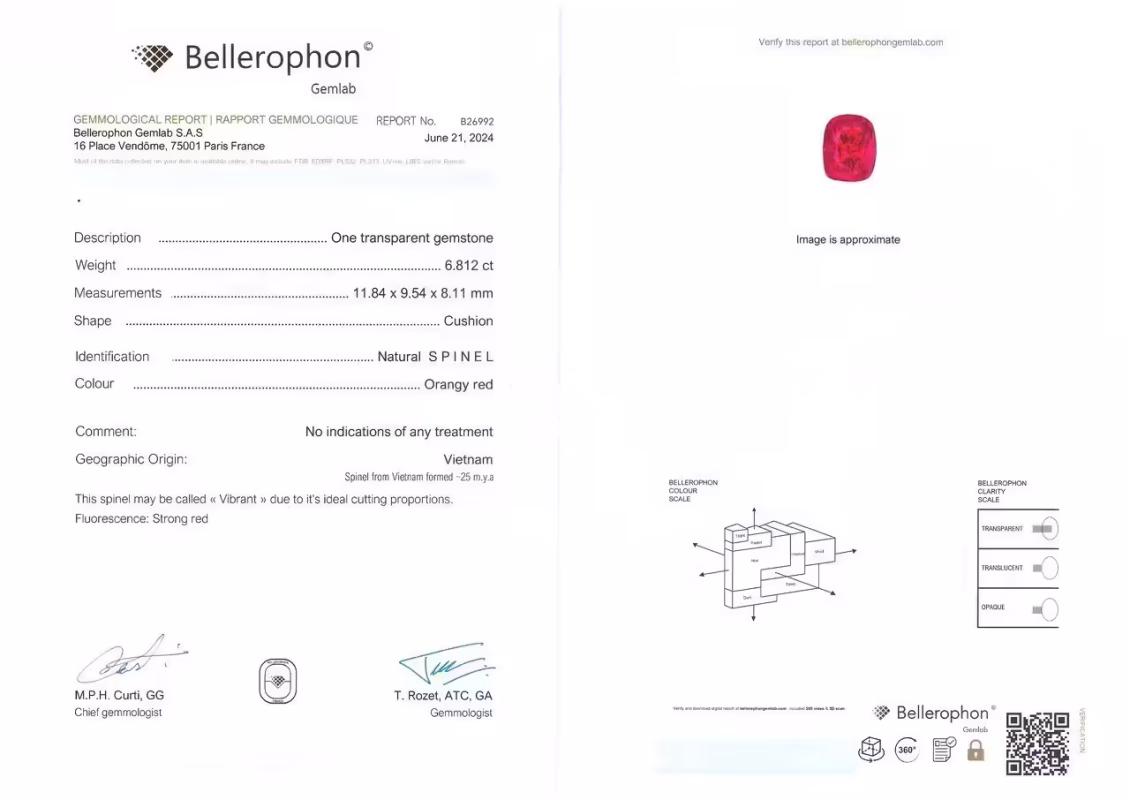 Gemological report