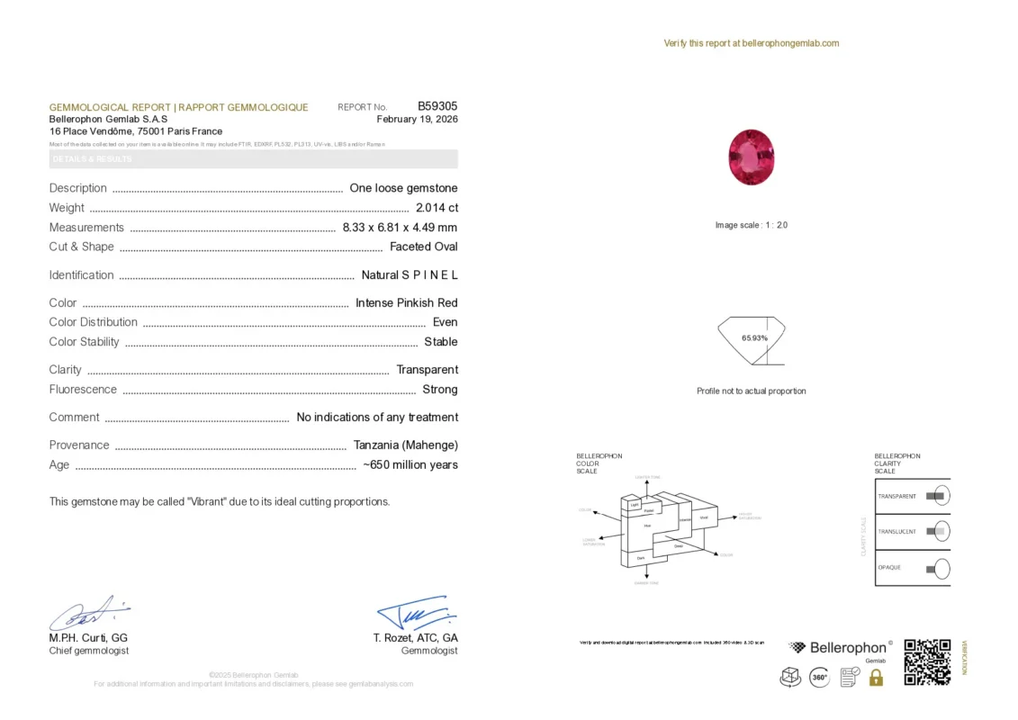 Gemological report