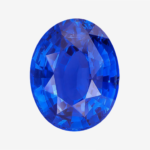 unheated royal blue sapphire in oval shape, sri lanka