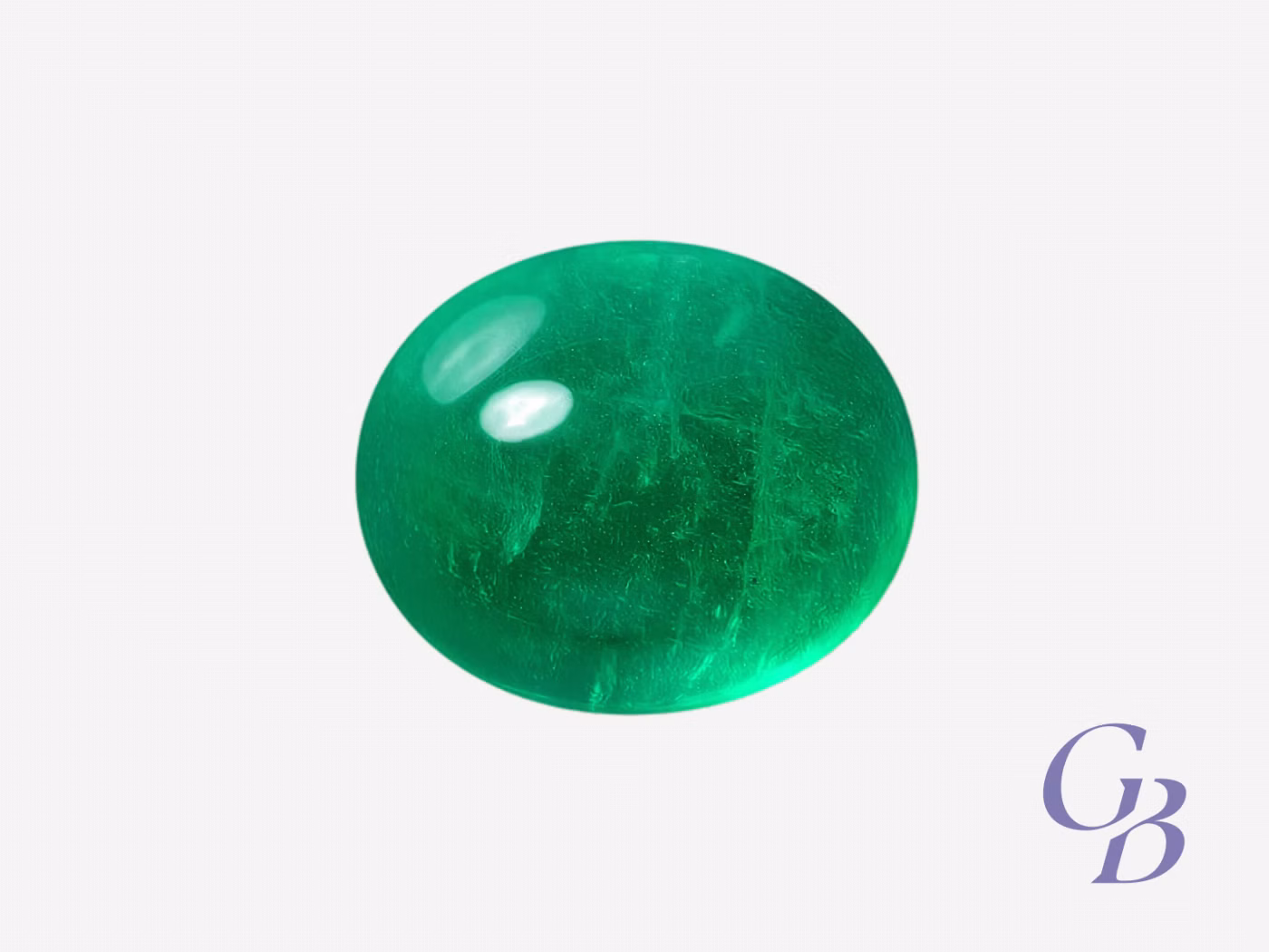 green emerald, cabochon cut, russia — 2.29 ct Green emerald, cabochon cut, Russia — 2.29 ct