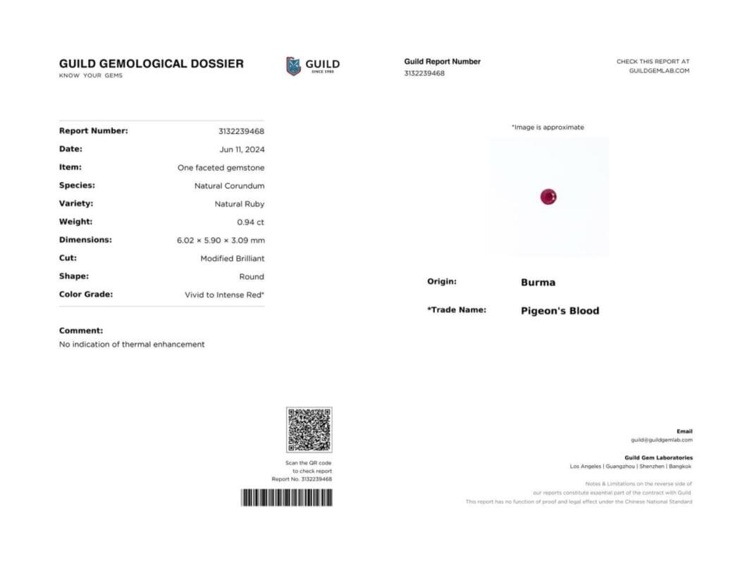 GUILD Gemological Report