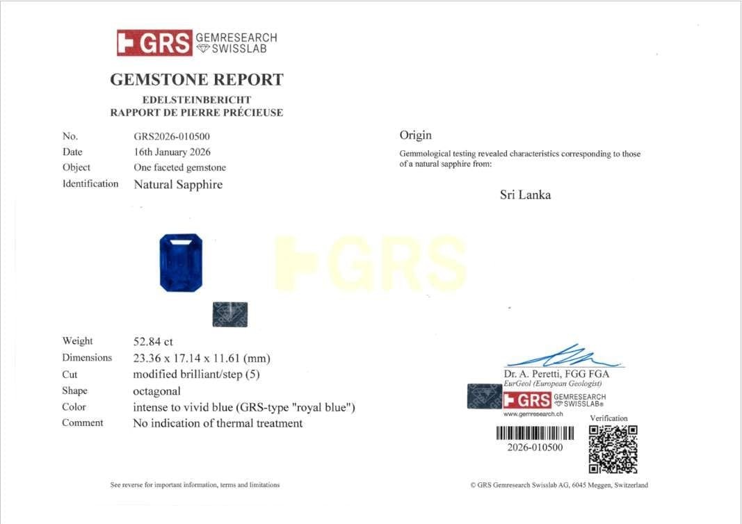 GRS Gemological Report