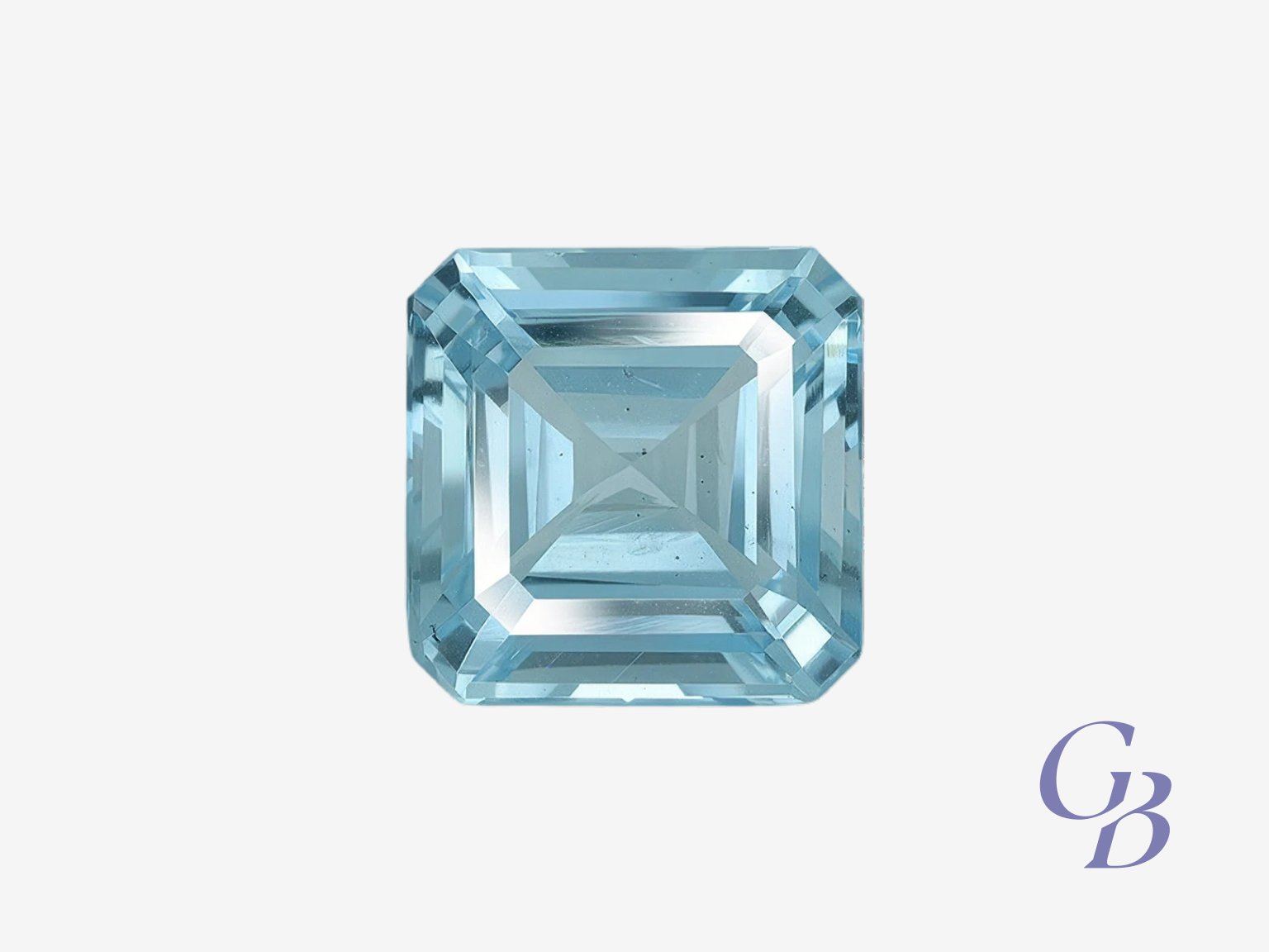 aquamarine in asscher shape, madagascar Aquamarine in asscher shape, Madagascar