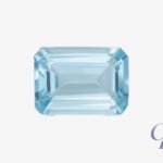 Aquamarine in octagon shape, Madagascar
