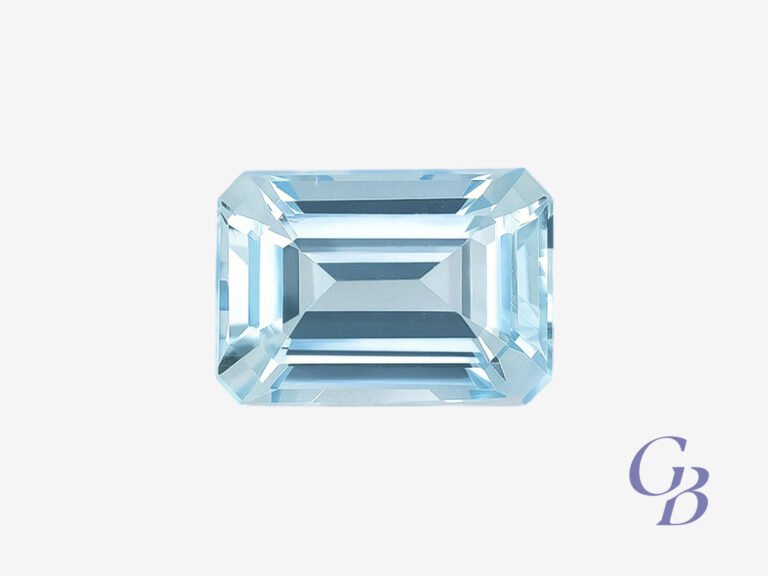 Aquamarine in octagon shape, Madagascar