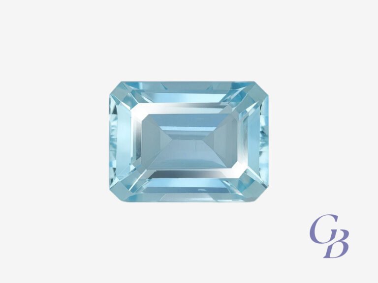 Aquamarine in octagon shape, Madagascar