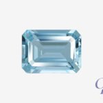 Aquamarine in octagon shape, Madagascar