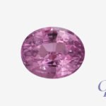 Baby Pink sapphire in oval shape, Sri Lanka (Ceylon)