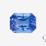 Blue sapphire in radiant shape, Sri Lanka (Ceylon)