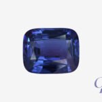 Cobalt Blue spinel in cushion shape, Tanzania