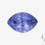 Cobalt Blue spinel in marquis shape, Vietnam