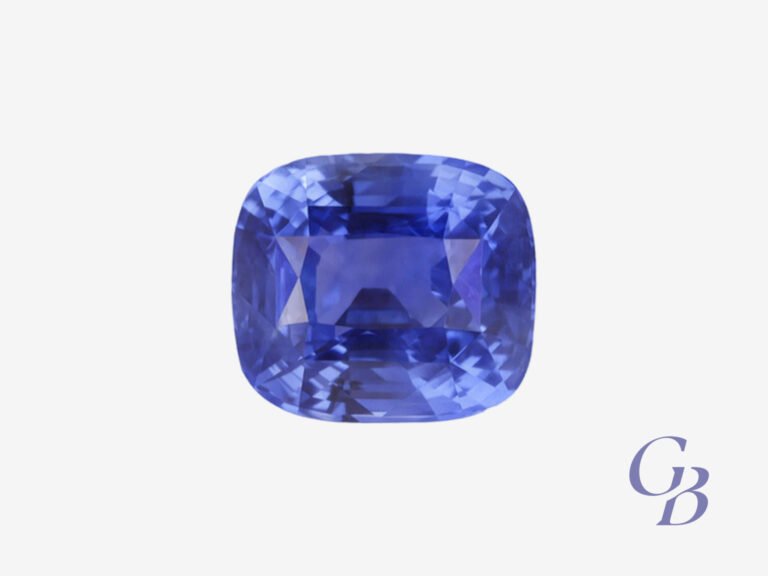 Cornflower Blue sapphire in cushion shape, Sri Lanka (Ceylon)