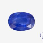 Cornflower Blue sapphire in oval shape, Sri Lanka (Ceylon)
