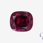 Rhodolite, taille coussin, Madagascar