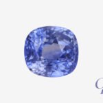 Intense Blue sapphire in cushion shape, Sri Lanka (Ceylon)