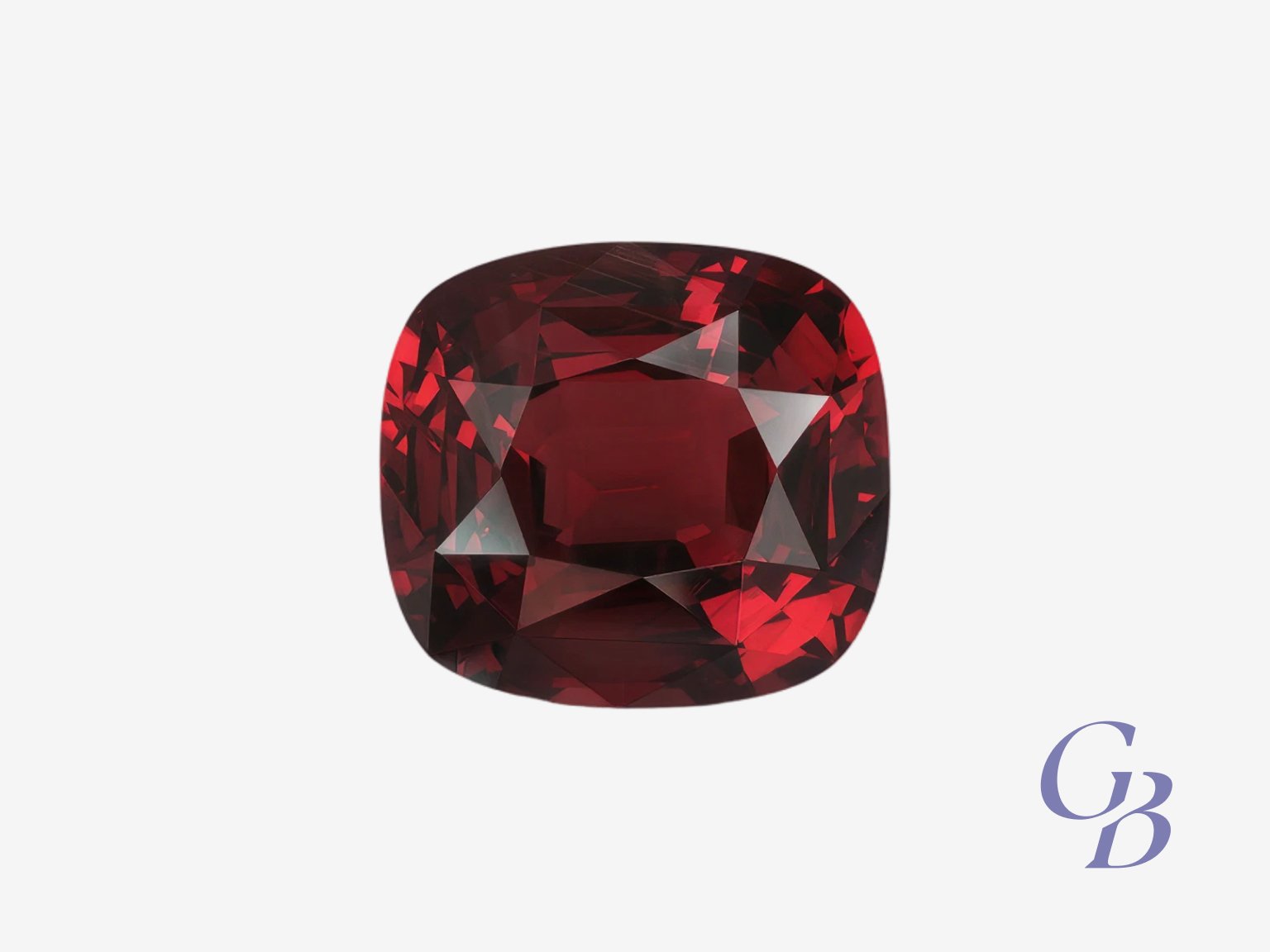 intense red spinel in cushion shape, vietnam Intense Red spinel in cushion shape, Vietnam