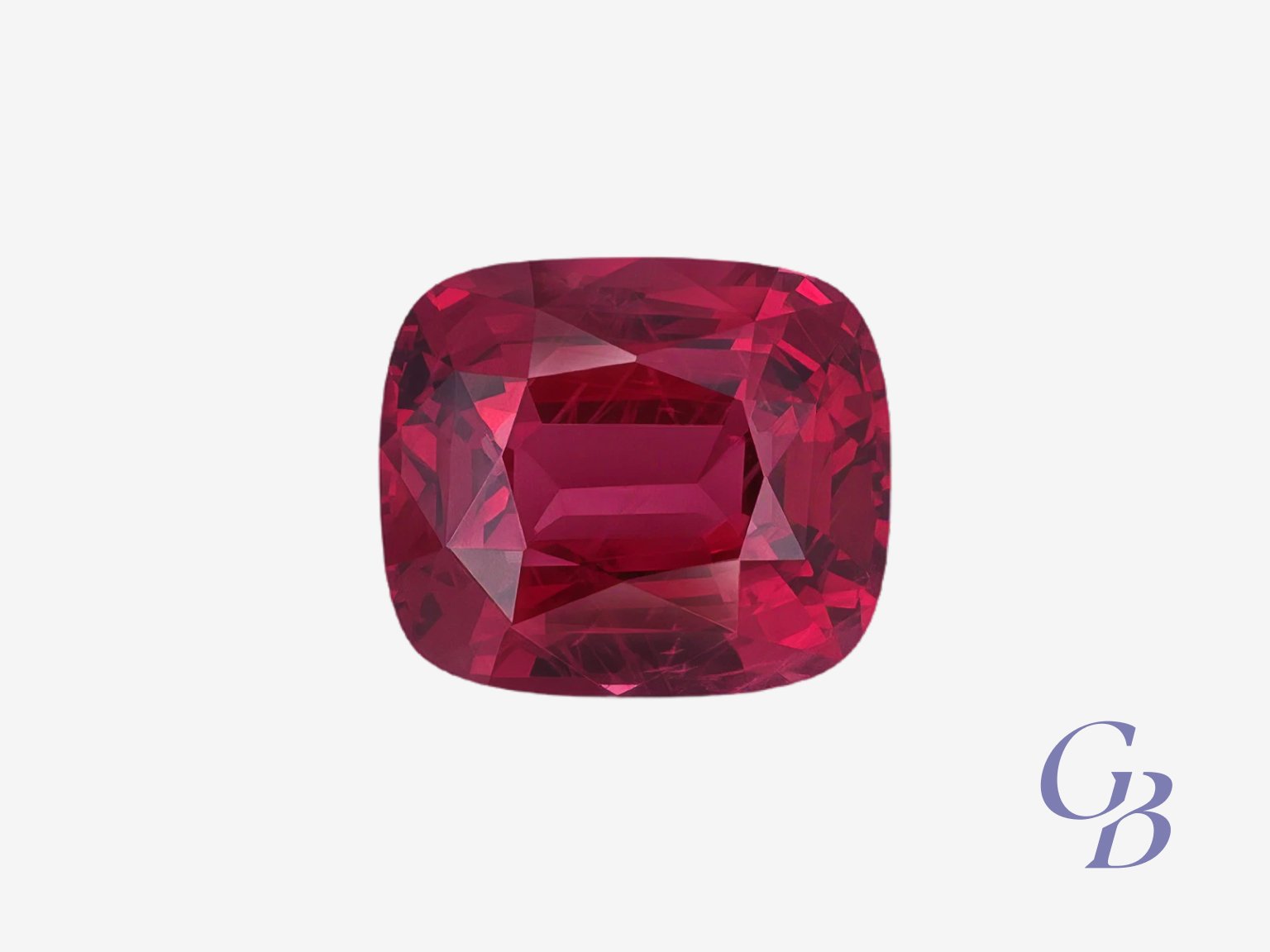Intense Red spinel in cushion shape, Vietnam Spinello rosso intenso, taglio cuscino, Vietnam - immagine 1