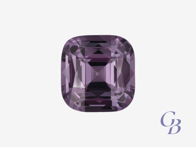 Lavender spinel in cushion shape, Tanzania