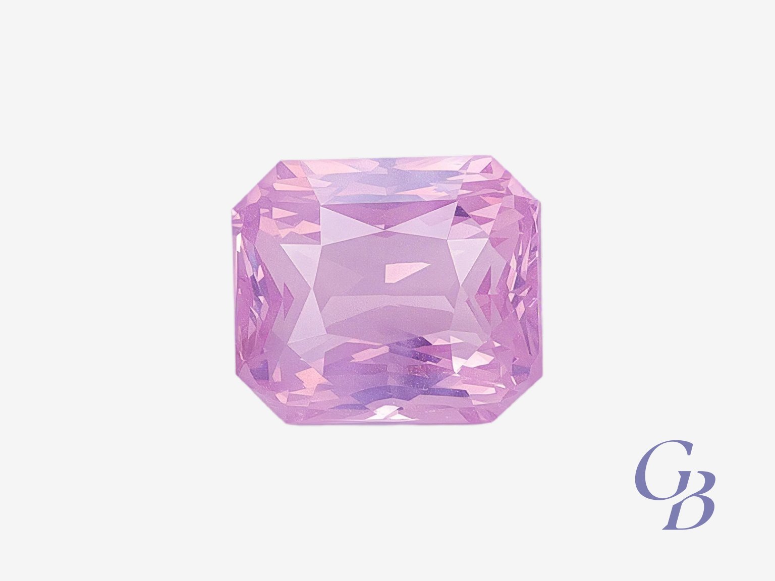 Lavender spinel in radiant shape, Tanzania Spinelle lavande, taille radiant, Tanzanie – Image 1