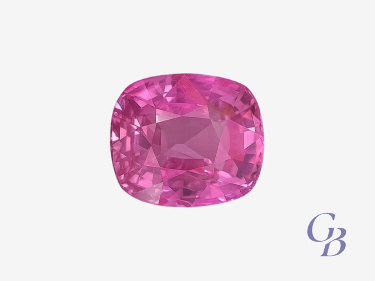 Pink sapphire in cushion shape, Sri Lanka (Ceylon)