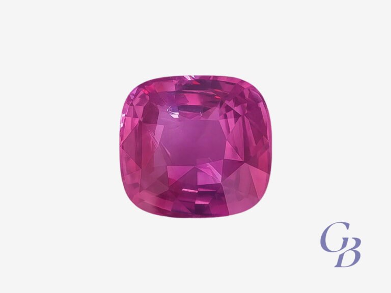 Pink sapphire in cushion shape, Sri Lanka (Ceylon)
