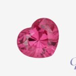 Pink spinel in heart shape, Madagascar