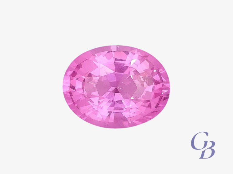 Pink spinel in oval shape, Madagascar