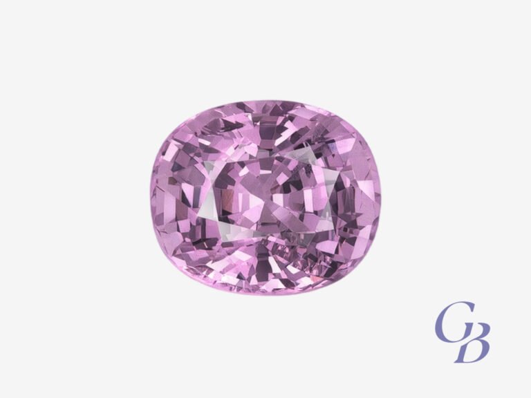 Pink spinel in oval shape, Vietnam