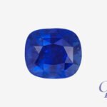 Royal Blue sapphire in cushion shape, Sri Lanka (Ceylon)