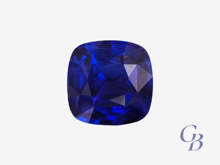 Royal Blue sapphire in cushion shape, Sri Lanka (Ceylon)