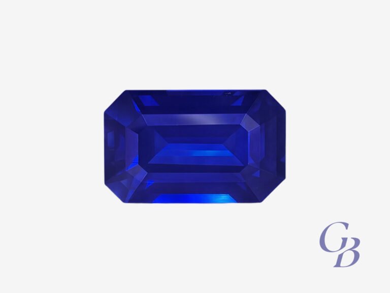 Royal Blue sapphire in octagon shape, Sri Lanka (Ceylon)