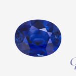 Royal Blue sapphire in oval shape, Madagascar
