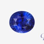 Royal Blue sapphire in oval shape, Sri Lanka (Ceylon)