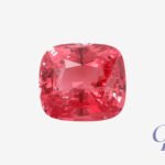 Spinel in cushion shape, Tanzania