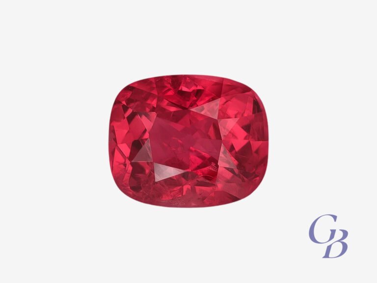 Spinel in cushion shape, Tanzania
