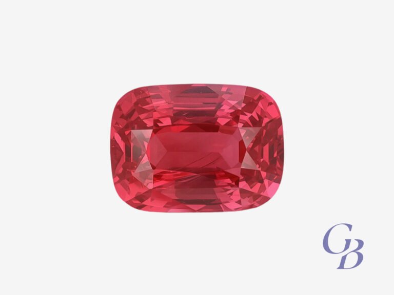 Spinel in cushion shape, Tanzania
