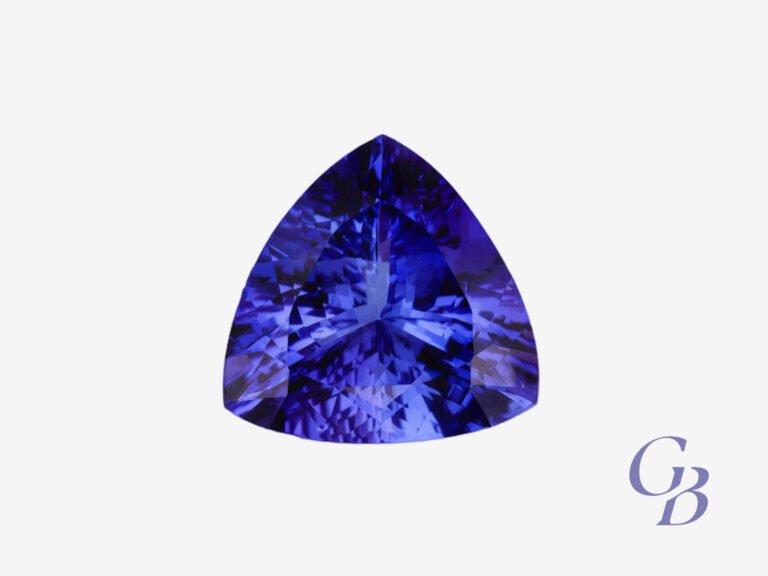 Tanzanite in trillion shape, Tanzania