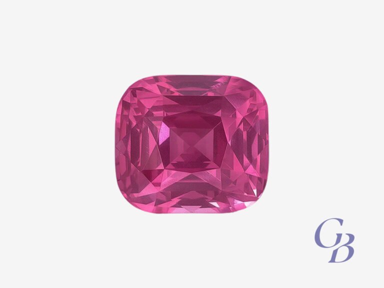 Vibrant Pink spinel in cushion shape, Tanzania