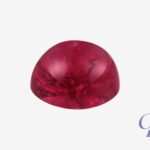 Vivid Pink spinel in cabochon shape, Tanzania