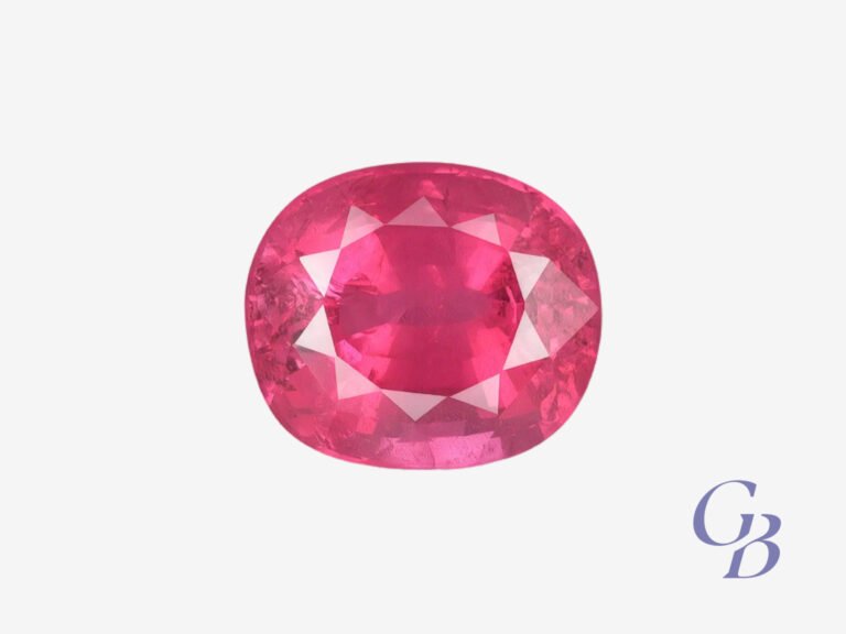 Vivid Pink spinel in cushion shape, Tanzania