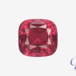 Vivid Pink spinel in cushion shape, Tanzania