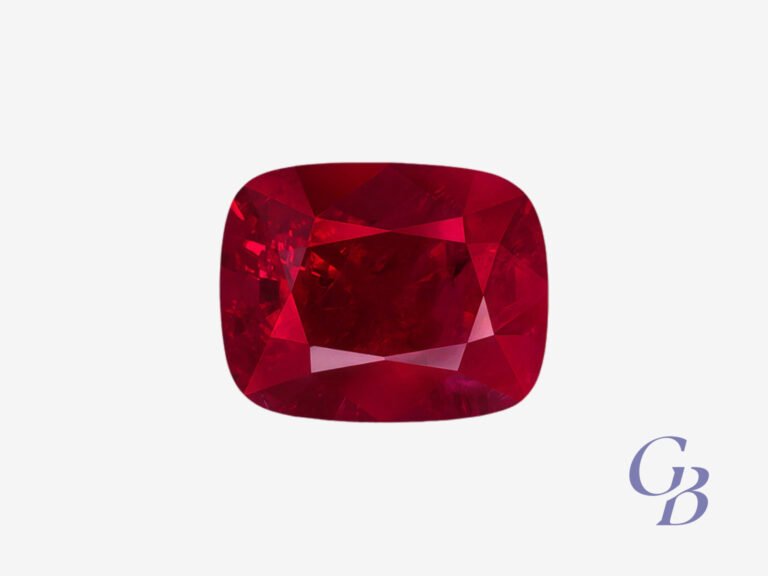 Vivid Red spinel in cushion shape, Burma (Myanmar)